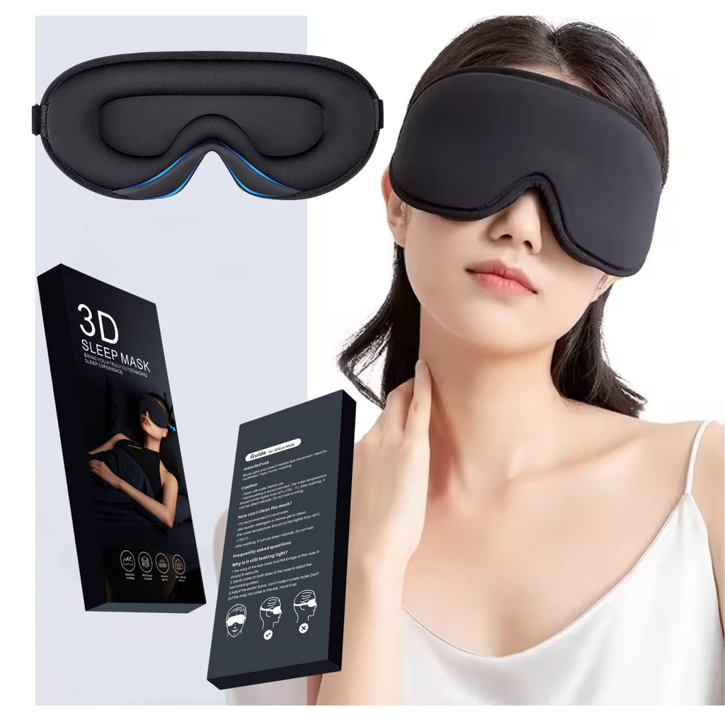 3D Sovmask – Ergonomisk Ögonmask i Memory Foam