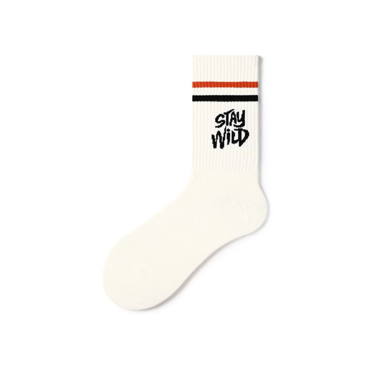 Stay Wild All-season Unisex 5pcs Crew Socks Set-3