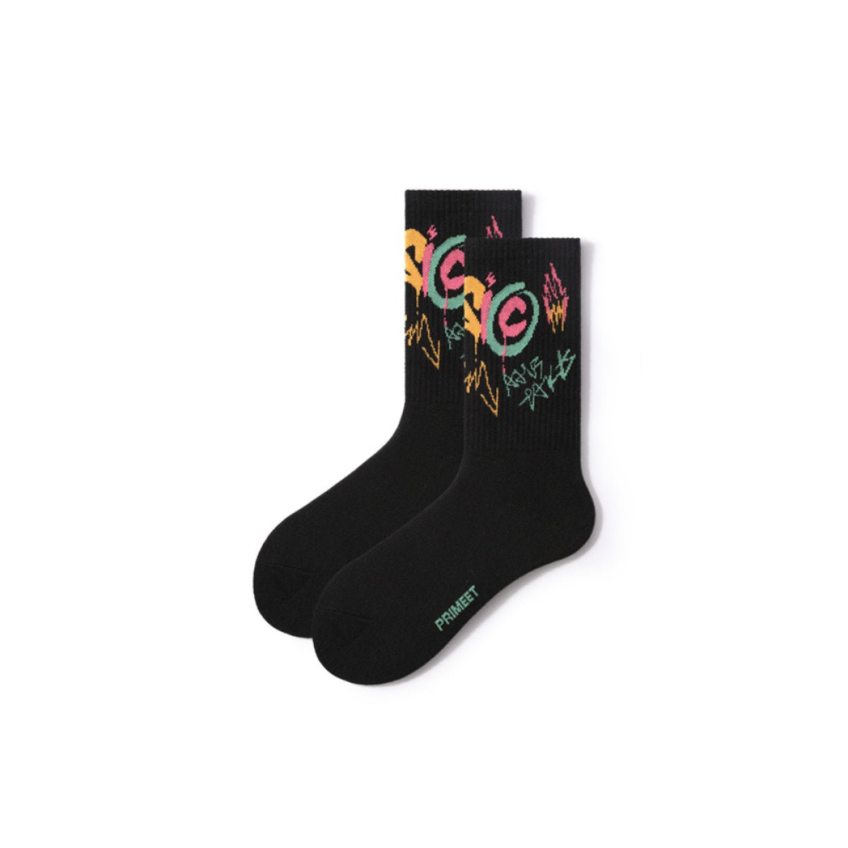 Street Soul All-season Women Black Crew Socks-0
