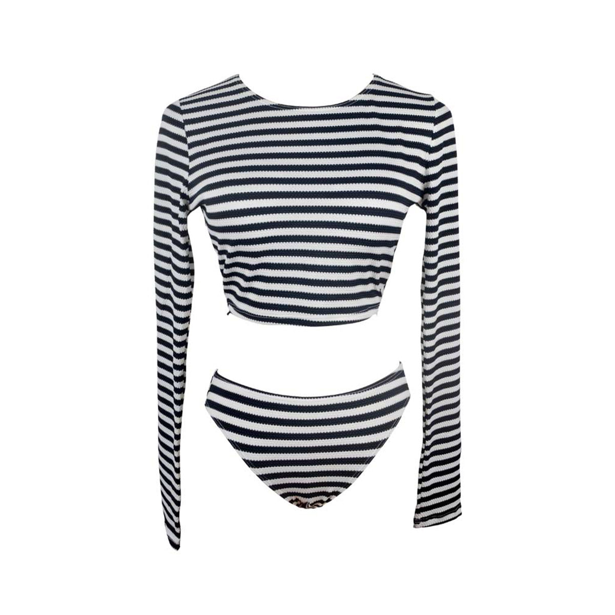 Striped Two Piece Tankini Swimsuit-3