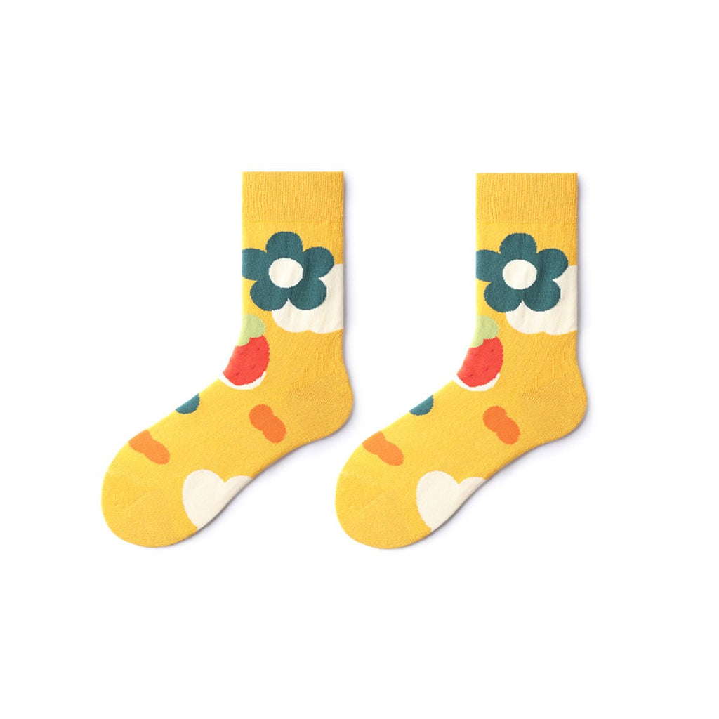 Sunny Garden All-season Women 5pcs Crew Socks Set-3