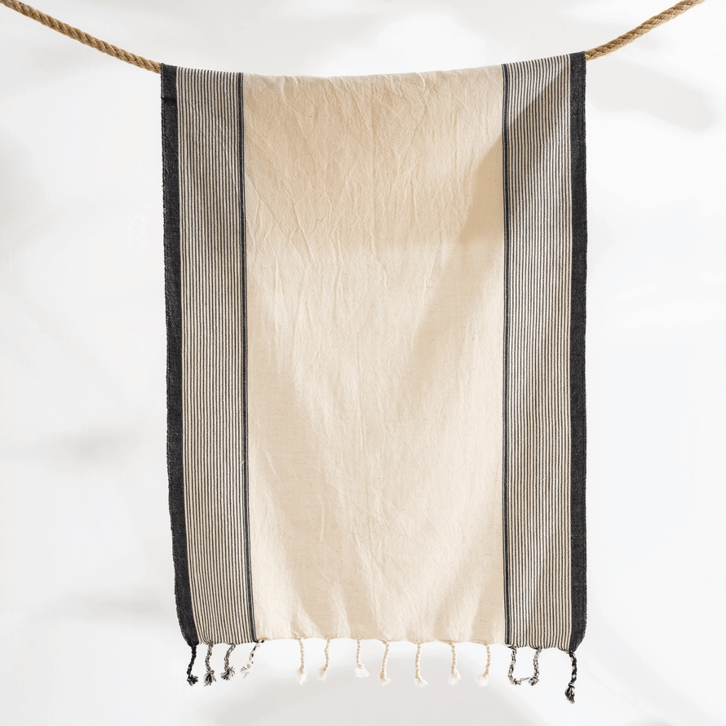 Strandhandduk beige handduksset