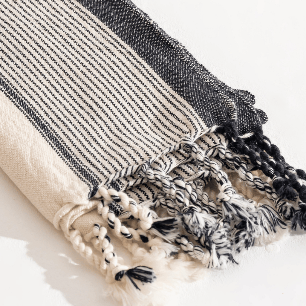 Strandhandduk beige handduksset