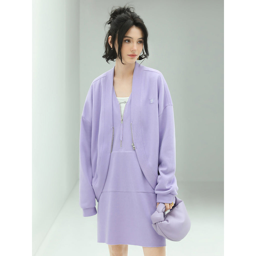 Sweet Relaxed Fit Lavender Cardigan-0