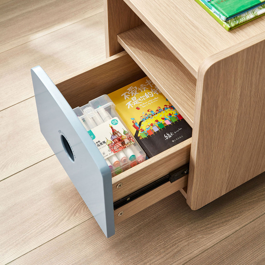 The Explorer Boy Blue Bedside Table-3