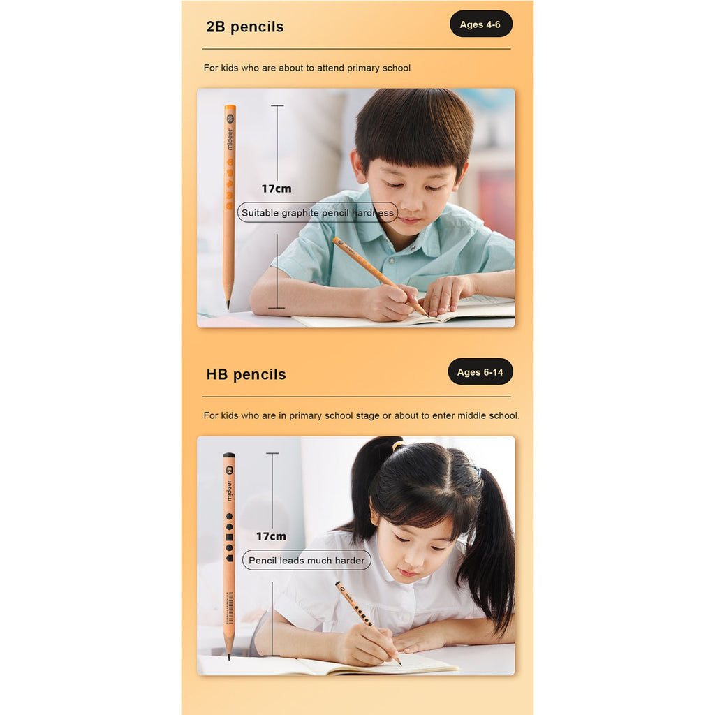 Thick Triangular Pencils - HB 18pcs-4