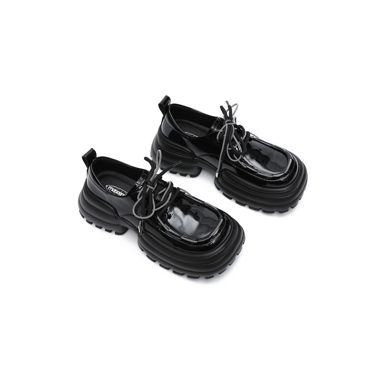 Tokyo High Platform Patent Lace Ups-2