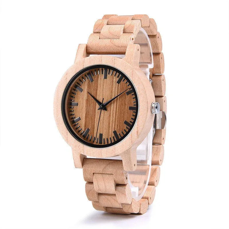 Unisex Waterproof Wooden Watch