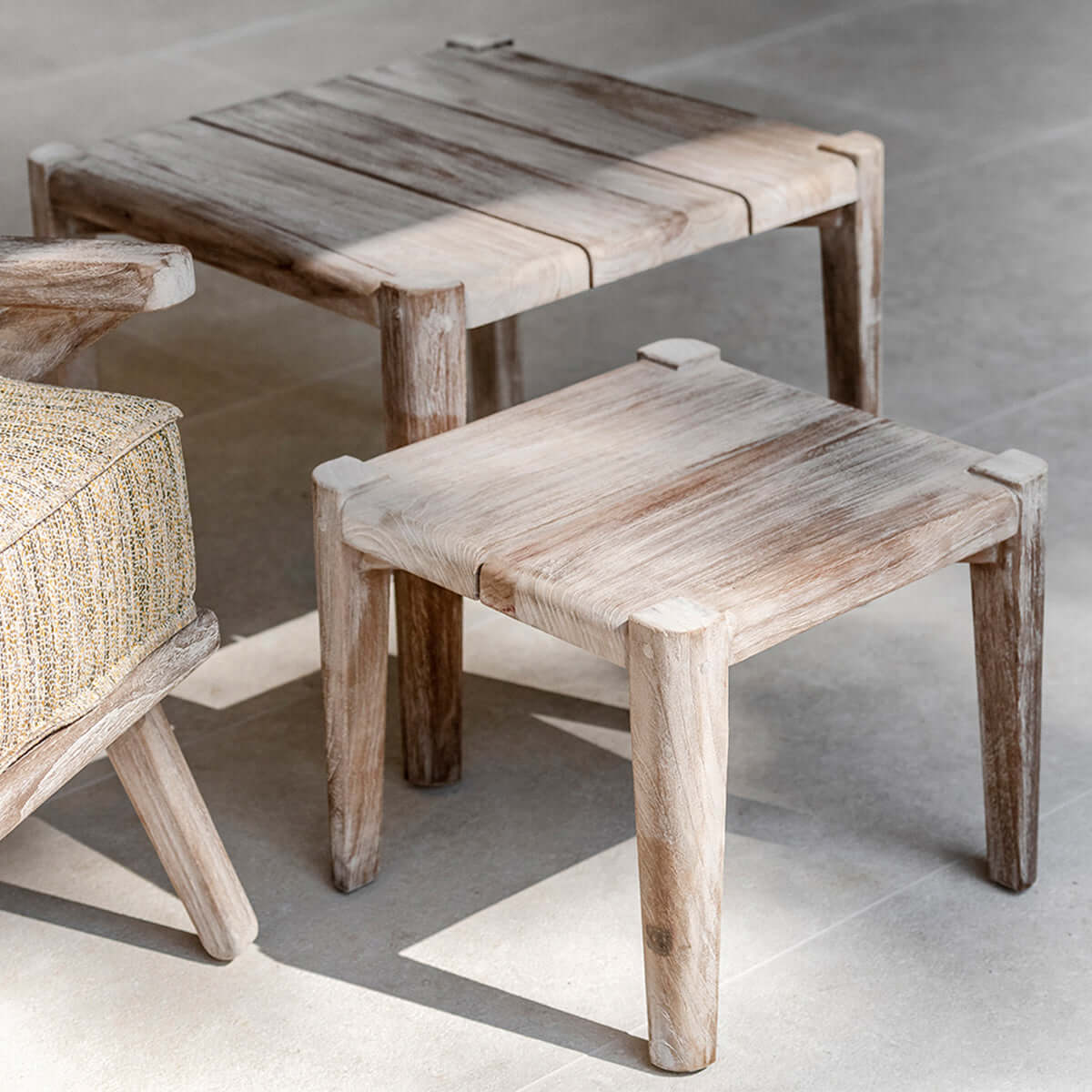 Valan Teak Side Table-5