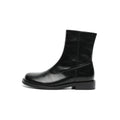 Versatile Flat Fleece-Lined Martin Mid-Calf Boots-0