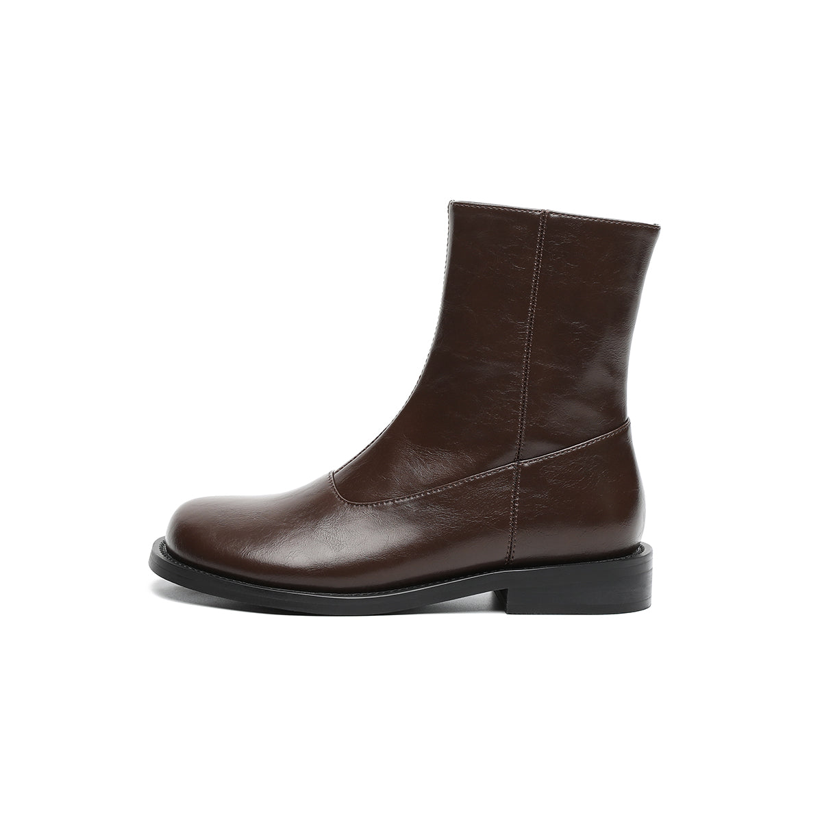 Versatile Flat Fleece-Lined Martin Mid-Calf Boots-5