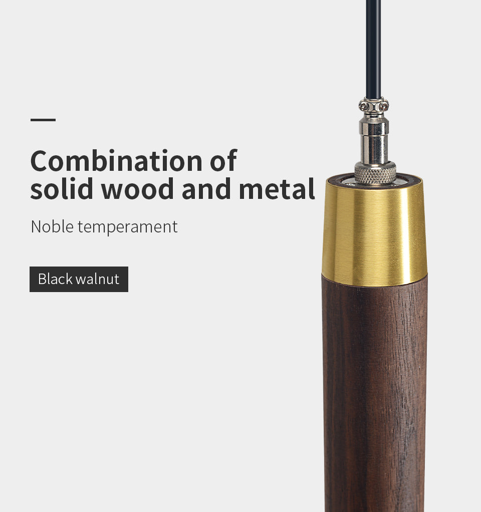 Vertical LED Solid Wood Bedside Sconce Light-2