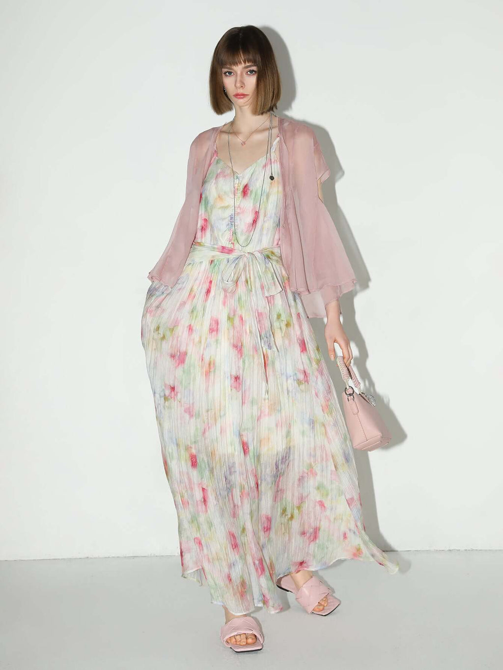 Whimsical Fairy Long Flowy Summer Dress