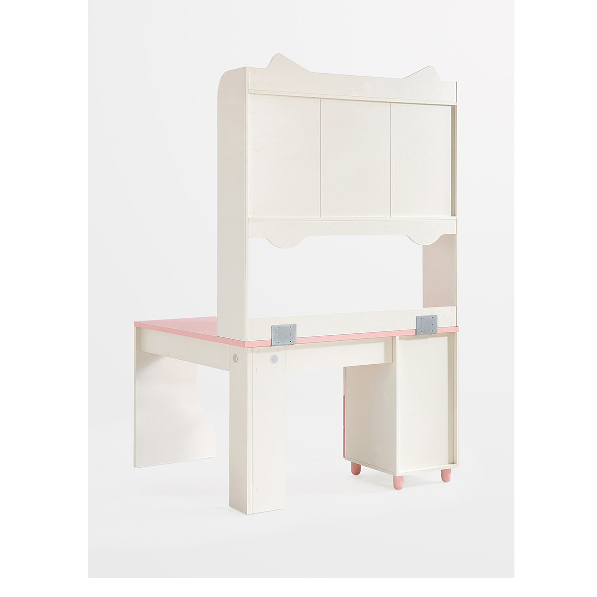 Whimsical Kitty Cat Tall Bookcase and Pink Study Table-1