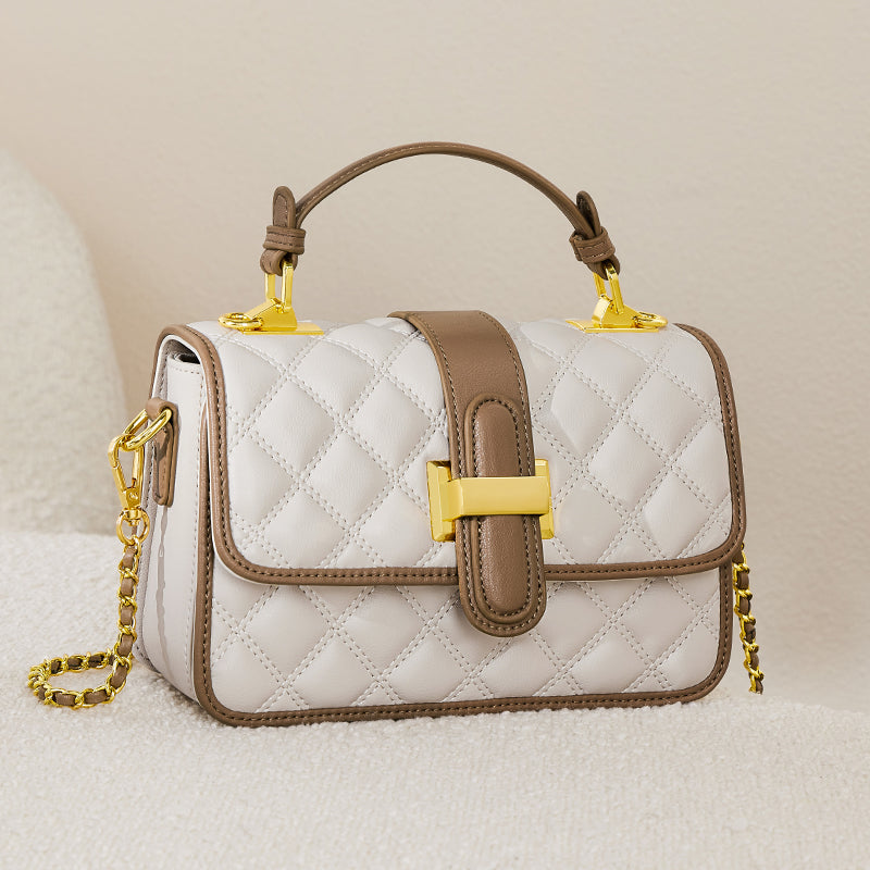 White Grandeur Satchel Bag-1