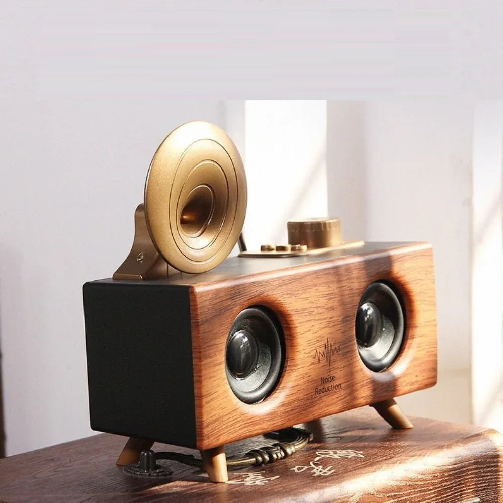 Wireless Classic Wooden Home Bluetooth Speaker