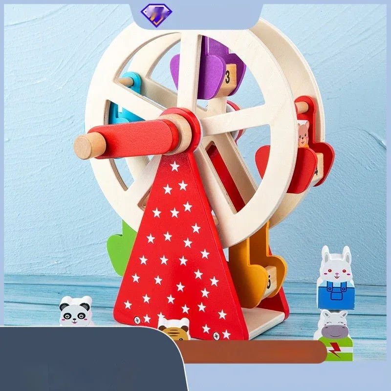 Wooden Ferris Wheel Baby Children Early Childhood Educational Toy