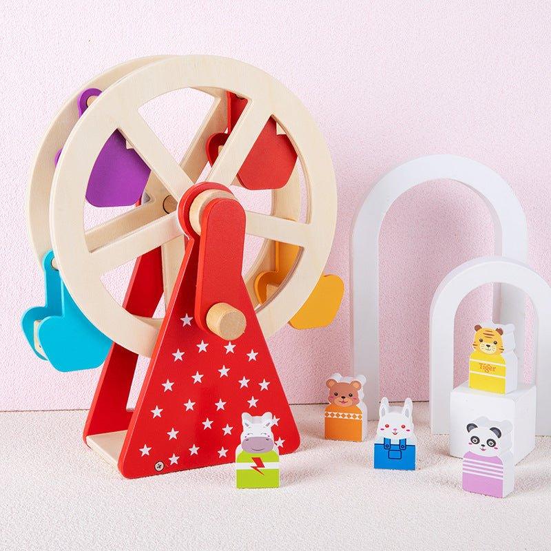 Wooden Ferris Wheel Baby Children Early Childhood Educational Toy