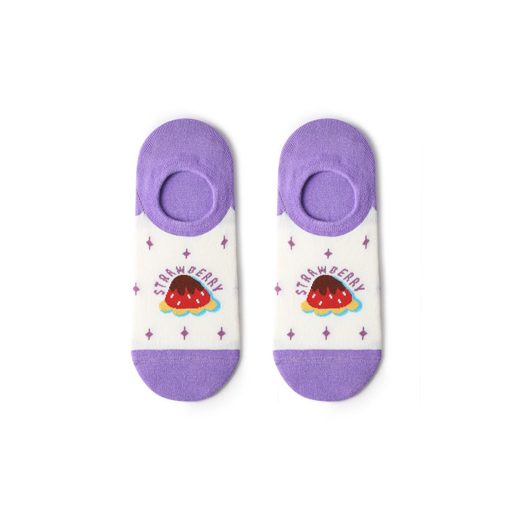 Yummy Food Lightweight Invisible Summer Women 5pcs Ankle Socks Set-3